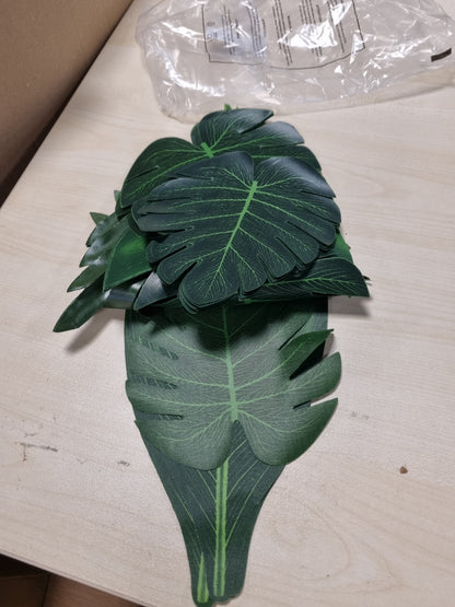 216320 - EZYDKA Gjethe Palme Artificiale 48 copë, dekorim me gjethe tropikale për festat