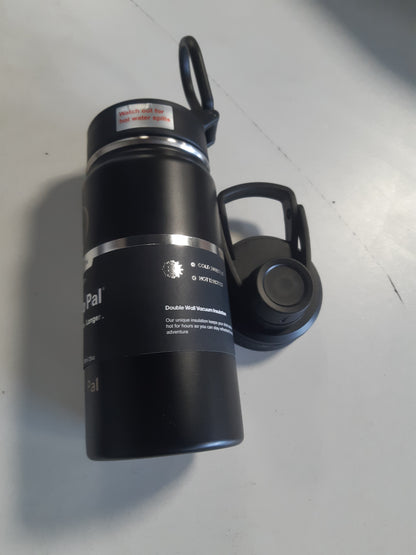 216450 - HYDROPAL Shishe për Pije prej Çeliku Inoks - 750ml/1L/1.2L/1.9L, Pa BPA, e Izoluar me Pipëz dhe 2 Kapakë