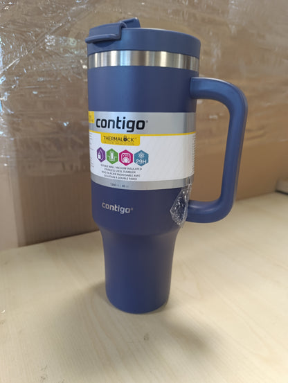 256243 - CONTIGO - Shishe uji Streeterville prej çeliku inox, e izoluar me vakum, me kashtë dhe kapak, e ftohtë për 29 orë, gotë udhëtimi, termos termik, pa BPA
