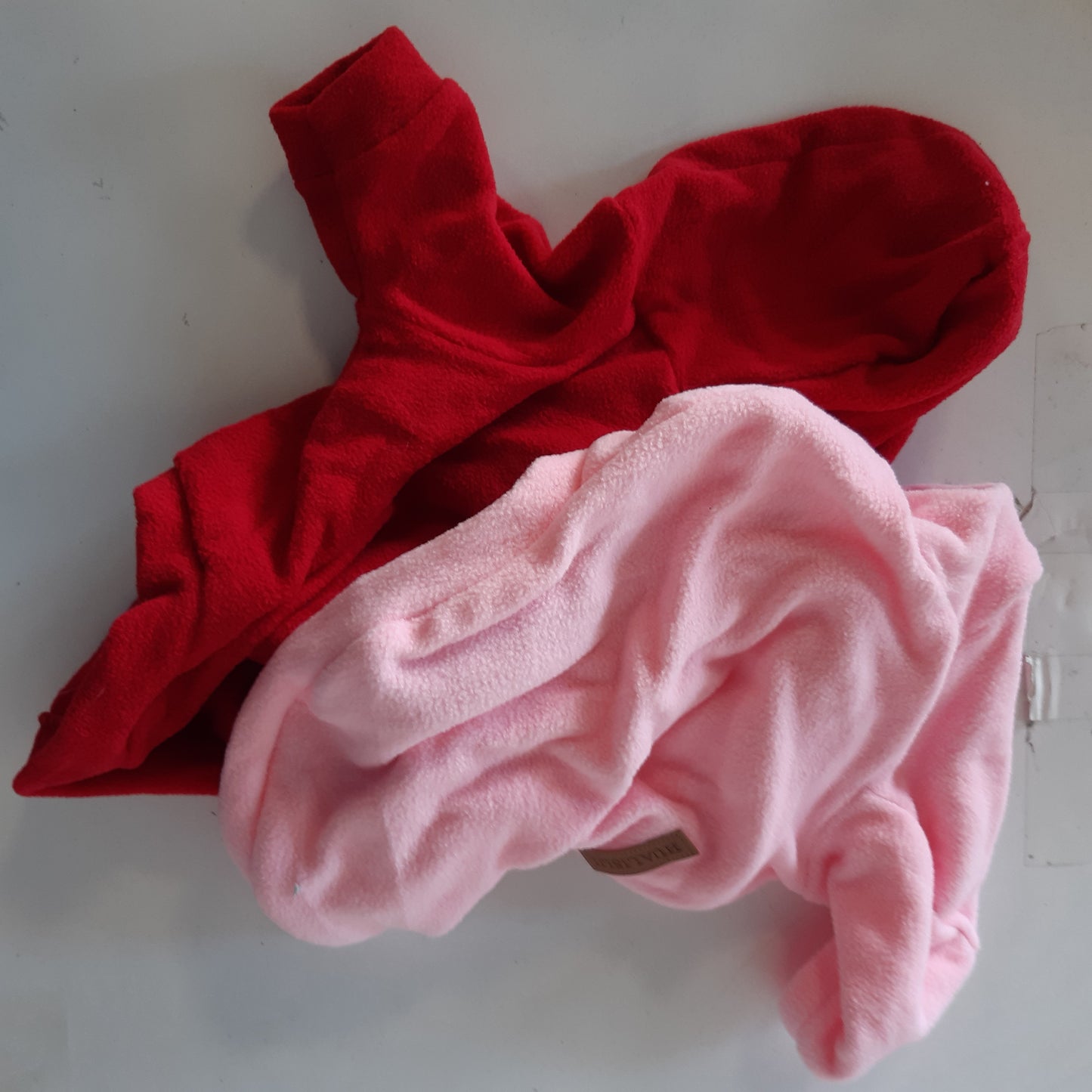 224967 - HuaLiSiJi Bluza me kapuç për qen, pulovra leshi për Chihuahua, ngrohta dhe të lehta, L, rozë+e kuqe