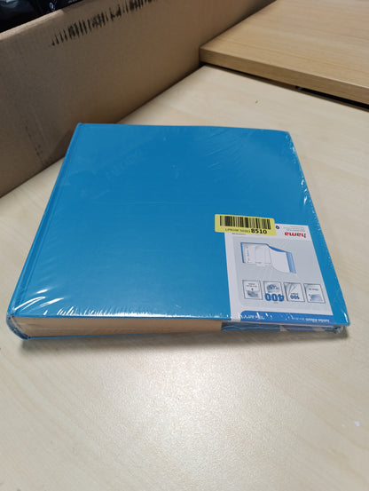 247335 - HAMA Album Fotosh Jumbo 30x30 cm, libër fotografish me 100 faqe të bardha, album për 400 foto, dizajn dhe ngjitje vetjake, blu e çelët