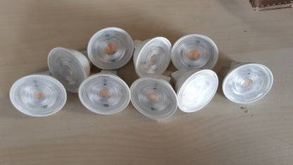 185089 - AMAZON BASICS Llampa LED, GU5.3/MR16, 4.5 W (ekuivalent 35 W), e bardhë e ngrohtë, Pa errësim, Set 10 Copë
