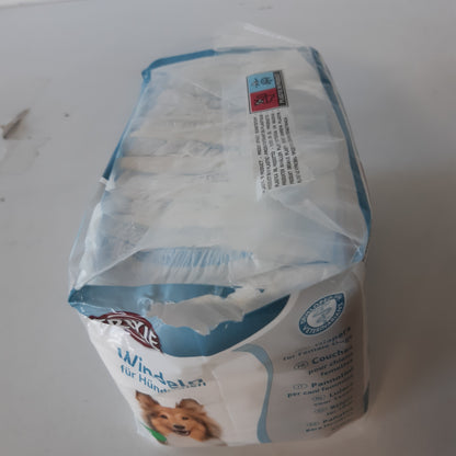 216769 - TRIXIE Pelena për Qen Femra Madhësia SM - Pelena thithëse për qen për mosmbajtje dhe nxehtësi - 12 copë me brez elastik për më shumë rehati, perimetër beli 28-40 cm - 23632