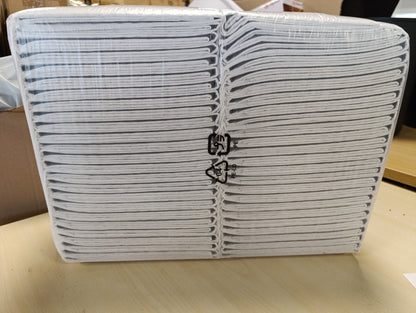 256169 - AMAZON BASICS - Jastëkë stërvitjeje për kontrollin e aromës së qymyrit, të papërshkueshëm nga rrjedhjet, XL, pako me 50 copë, gri