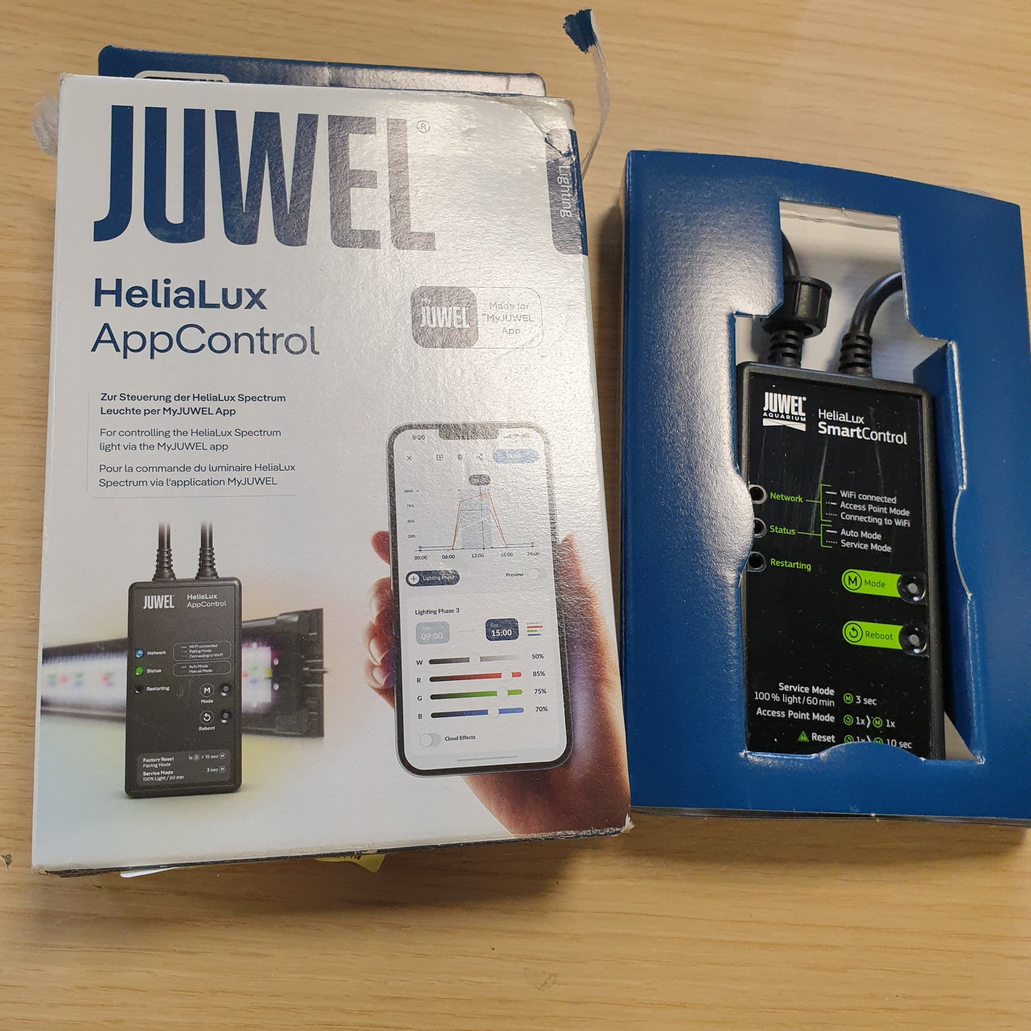226097 - Juwel Akuariumi HeliaLux AppControl, kontroll i ndriçimit HeliaLux Spectrum përmes aplikacionit MyJUWEL