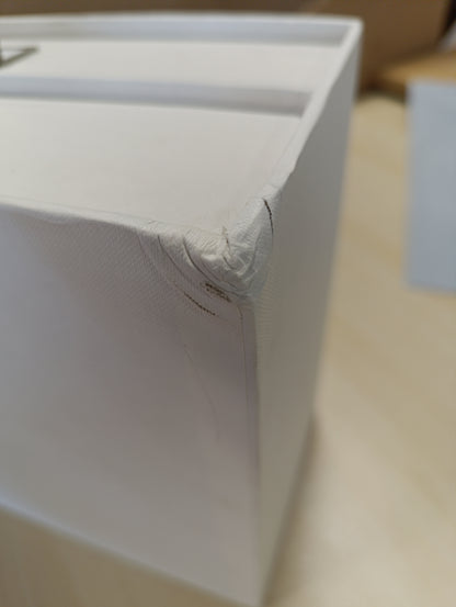 222239 - BIGSO BIRGER Kutia e sirtarëve, Kuti ruajtjeje me 2 sirtarë, Organizues tavoline për dokumente dhe materiale zyre, e bardhë