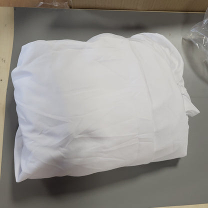 258329 - UTOPIA BEDDING - Çarçaf i fiksuar 140x200cm deri në 30cm - E bardhë - E çertifikuar Oeko-Tex - Mikrofibër