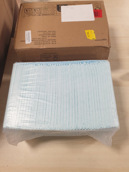 221816 - Amazon Basics Mbrojtëse stërvitjeje për qen dhe këlyshë, 5 shtresa, gjigante (40 copë), blu