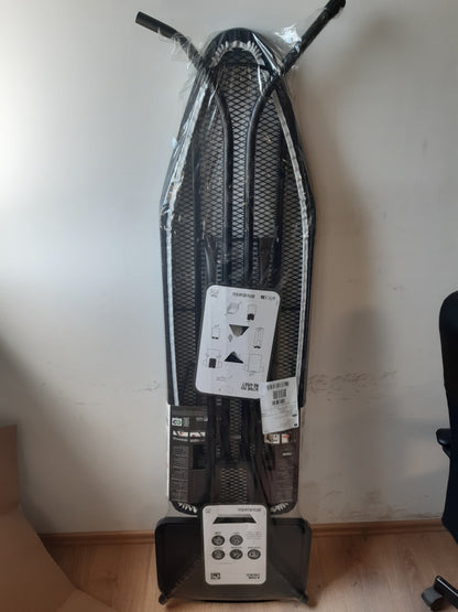 255058 - BRABANTIA Dërrasë hekurosjeje Madhësia B, për hekur me gjenerator avulli, kornizë metalike shumë e madhe, jo-rrëshqitëse, xhins e zezë, 124 x 38 cm