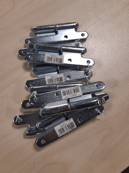 163445 - ALBERTS Menteshë me Ngritje e Tipit Paris, Majtas ose Djathtas, Zink Blu i Elektrolizuar, 110 x 55 mm, Set Prej 12 Copë, Modeli 865443