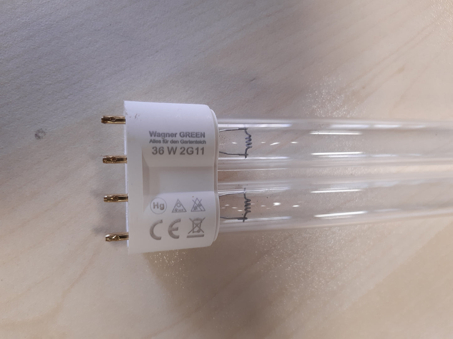 253000 - WAGNER LLAMBË ZËVENDËSUSE UVC 2G11 PL-L 36 VAT për filtrin e pellgut