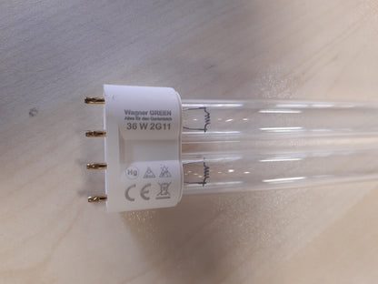 253000 - WAGNER LLAMBË ZËVENDËSUSE UVC 2G11 PL-L 36 VAT për filtrin e pellgut