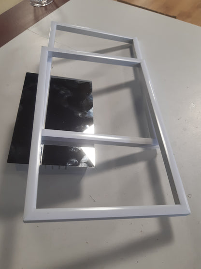 221270 - BRILONER - Llambë tavani LED me telekomandë, e zbehtë, e rregullueshme nga e bardha e ngrohtë në të bardhë neutrale, 50x38.8x7.8 cm, krom-alumin