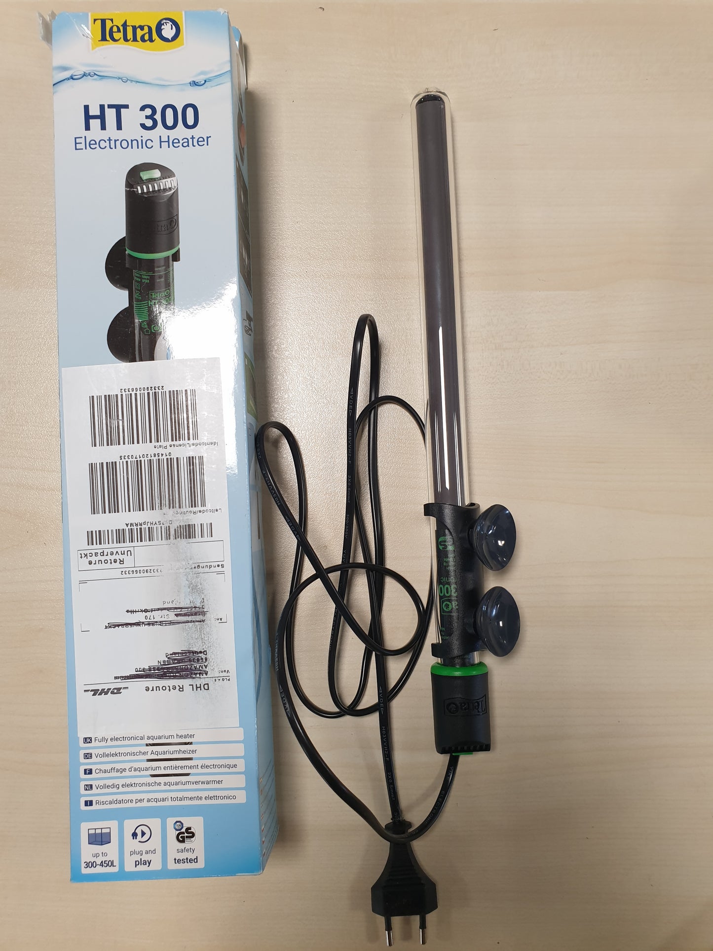 217903 - TETRA Ngrohës HT 300 për akuariume 300-450 L, ngrohës i fuqishëm me çelës kontrolli të temperaturës