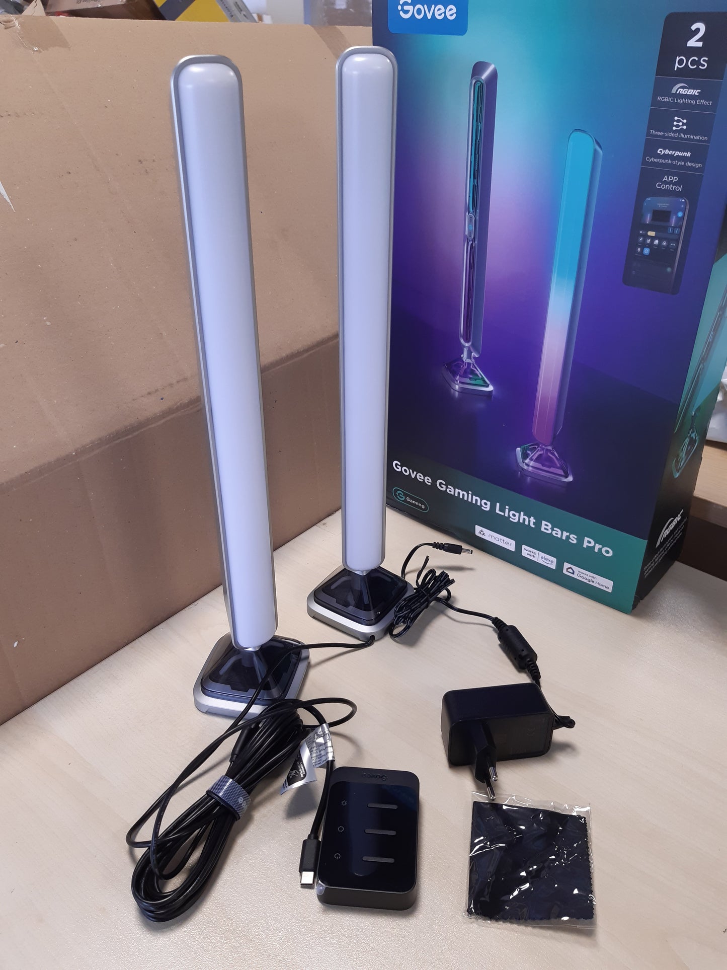 245145 - GOVEE Light Bars Pro për Lojëra, shirita ndriçimi LED 16 inç, RGBIC, Wi-Fi, mbi 60 modalitete skene, funksionon me Alexa dhe Google Home