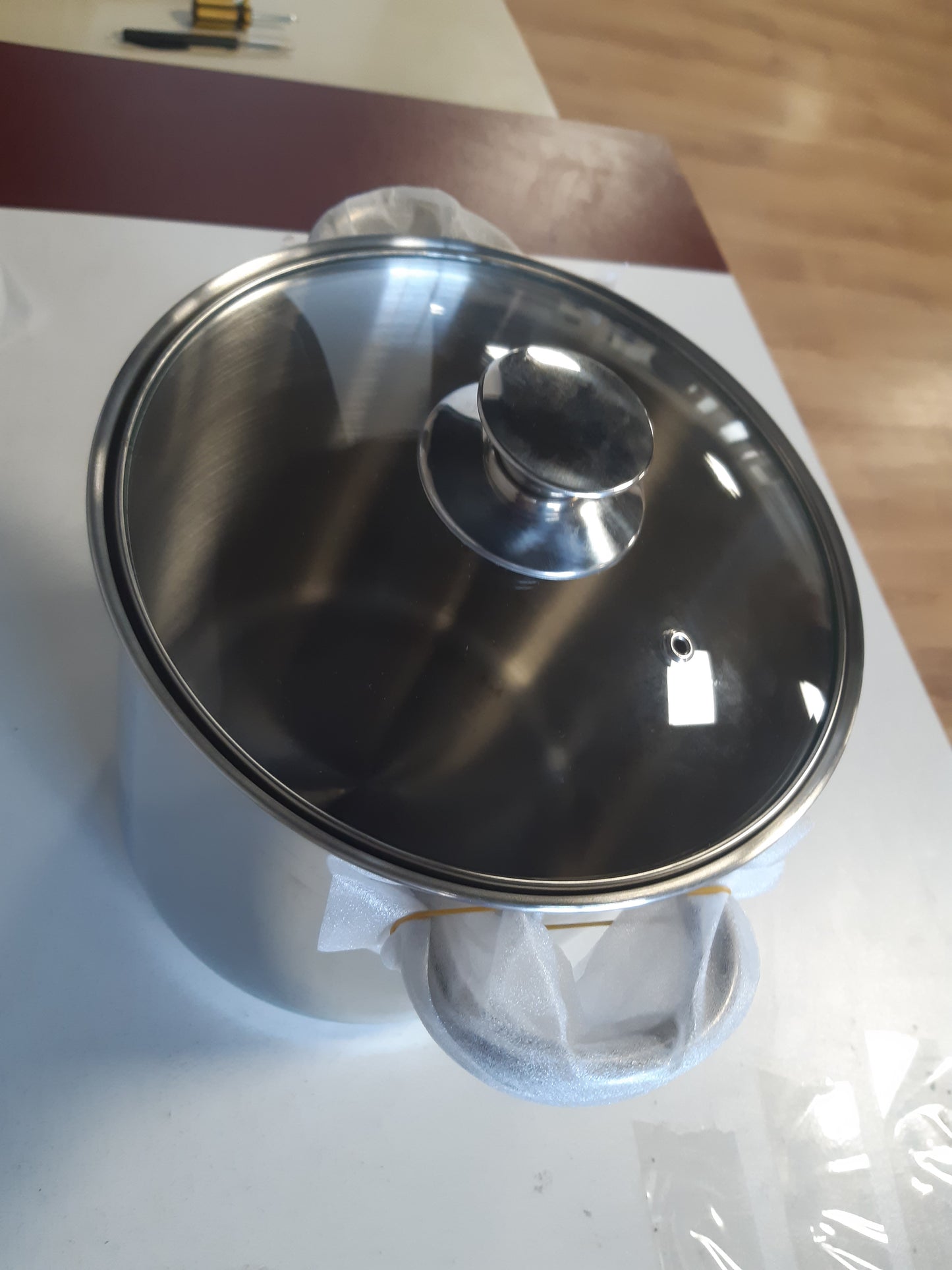 222346 - VIER Tenxhere e Drejtë 20x20 cm – Çelik Inoks Premium 18/10, Kapacitet 6.3L – I përshtatshëm për të Gjitha Llojet e Sobave
