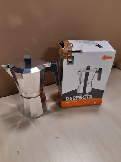 252065 - BRA PERFECTA ITALIAN INDUCTION CAFE ALUMINUM, Kapacitet 9 filxhanë, Ngjyra: Argjendi, Përmasat: 19 cm x 11 cm x 22 cm
