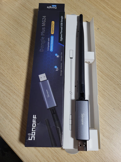 266410 - SONOFF Zigbee 3.0 USB Dongle Plus MG24, Zigbee Gateway me EFR32MG24, Thread & Zigbee USB Stick, Kontrollues Zigbee për Asistent në Shtëpi ose Zigbee2MQTT