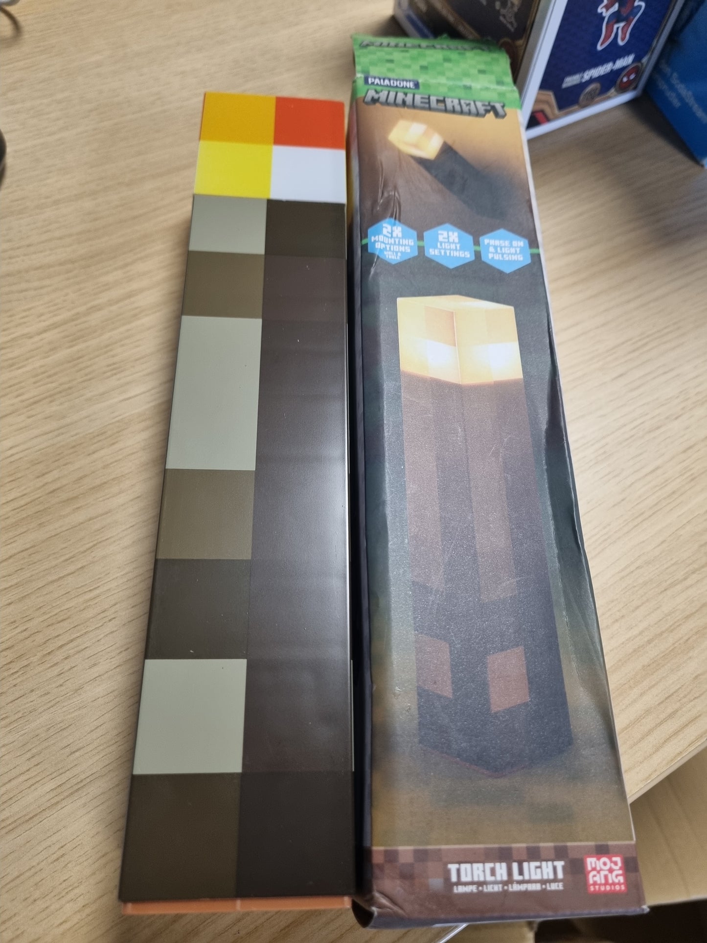 214311 - Dritë dore Minecraft, 2 mënyra ndriçimi, Funksionon me bateri