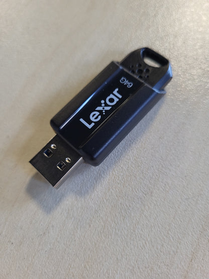 267199 - LEXAR Njësi USB JumpDrive S80 64GB, USB 3.1, shpejtësi leximi deri në 150MB/s, për Laptop/PC/Makinë (LJDS080064G-BNBAG)