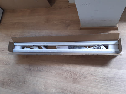 221675 - BrightFly Llambë LED me Ekran të Plotë 4FT, Llambë Tavani e Lidhshme me Prizë, 33W, 3610lm, 3000K/4000K/6500K e Përzgjedhshme, Pako me 2