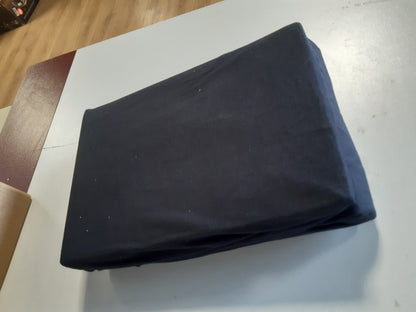 206651 - BARBONS Çarçaf me Kornizë 120x200cm, Material 100% Pambuk, Xhersi i Çertifikuar Oeko-TEX, Përshtatet për Shtrat dhe Dyshekë deri në 27cm - Gri e errët