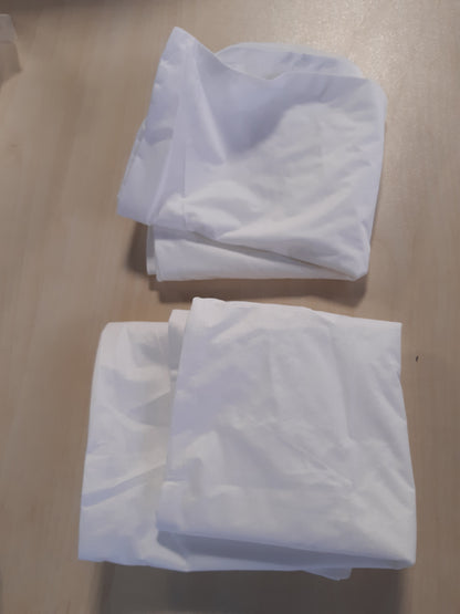 207115 - UTOPIA BEDDING Mbulesë e Papërshkueshme nga Uji për Jastëk, 30x50cm (Set prej 2 copësh) me Zinxhir, Mbrojtës Jastëku, Certifikuar Oeko-TEX