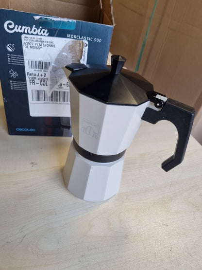 262206 - CECOTEC Makinë kafeje italiane Cumbia Mokclassic 600, 450ml, ngjyrë bezhë, 9 filxhanë, për sobë induksion, dorezë ergonomike, filtër çeliku inox