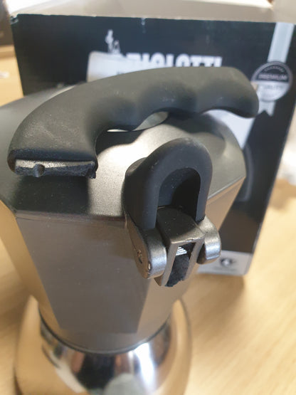 260452 - BIALETTI Makinë kafeje me induksion Brikka, 4 filxhanë (170 ml), Espresso në stilin e barit, e përshtatshme për të gjitha llojet e sobave, argjendi