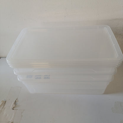 223225 - Rotho Set me 3 Pjesë, Kuti Ruajtjeje 5L me Kapakë, Plastikë pa BPA, 3 x 5L (33.0 x 19.0 x 11.0 cm)