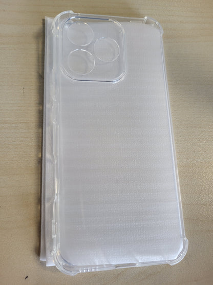 269560 - ivoler Mbrojtëse ekrani 3 në 1 për Honor 400 Lite 5G, me 2 mbrojtëse ekrani prej qelqi të temperuar, mbulesë transparente mbrojtëse kundër goditjeve, mbulesë silikoni e butë TPU