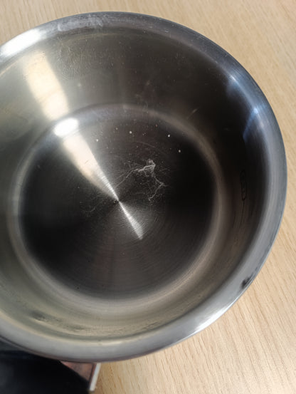 214342 - TEFAL Tigan prej çeliku inox 14 cm, Garanci 10-vjeçare, Bazë e trashë për shpërndarje të njëtrajtshme të nxehtësisë, Kompatibile me induksion