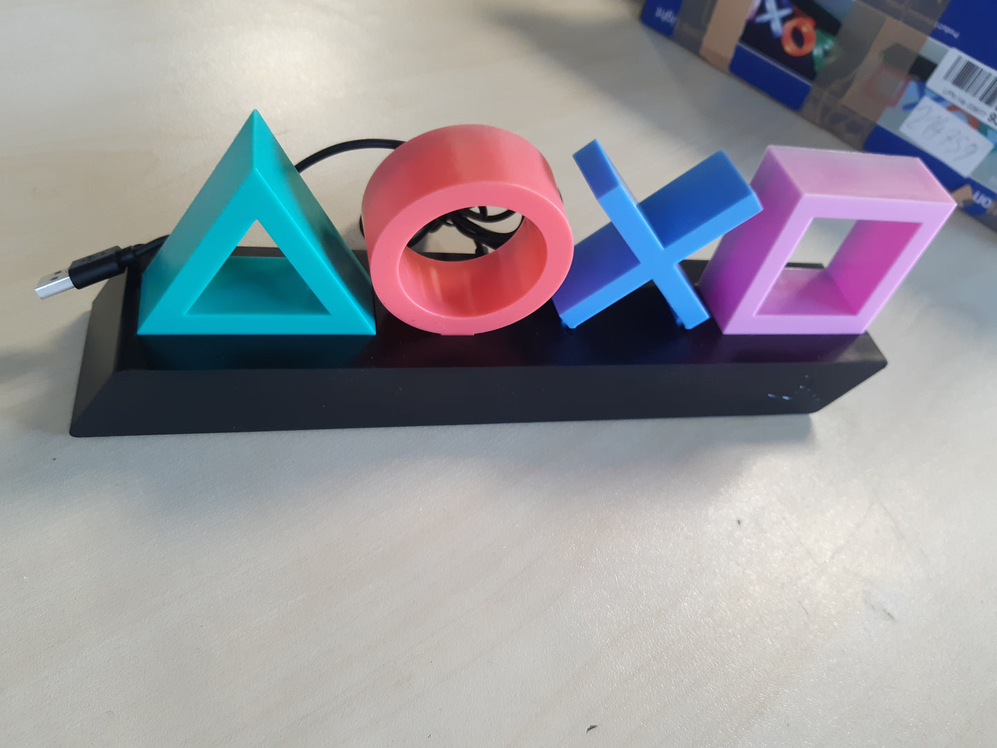 214759 - PALADONE Ikona të Dritave të Playstation me 3 Mënyra - Reagon ndaj Muzikës, Dritë për Dhomë Lojërash