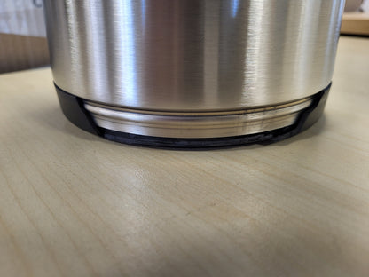 227052 - AXENTIA Airpot Argjendi, Enë me Pompë Çelik Inox, Izoluar me Mure të Dyfishta, Vëllimi: 3 L, Dimensionet: 15 x 15 x 35 cm