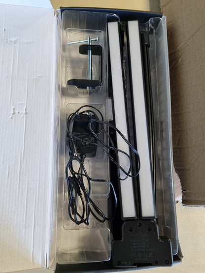 214287 - Llambë tavoline LED me dy koka, 24W, 80cm, e fiksueshme, 5 ngjyra, 5 nivele ndriçimi