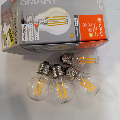 214667 - LEDVANCE Llampa LED inteligjente me teknologji Wi-Fi, bazë E27, e zbehtë, e bardhë e ngrohtë (2700K), pako me 4