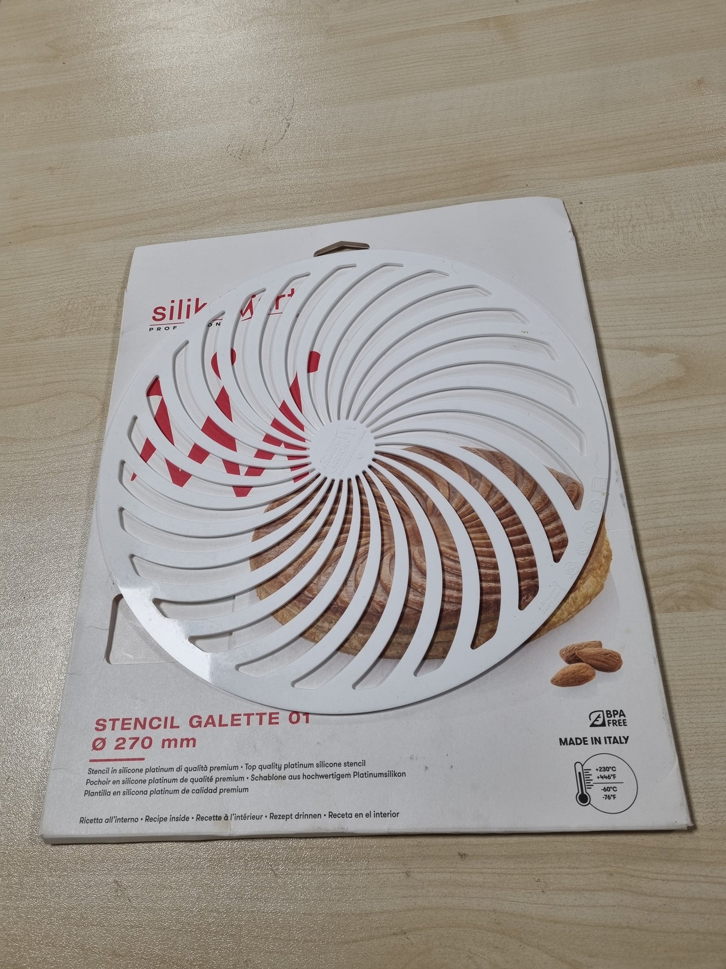236977 - SILIKOMART | 33.210.87.0065 TORTË MBRETËRORE 01 - Shabllon silikoni për tortë, ø270 mm, h 2.5 mm