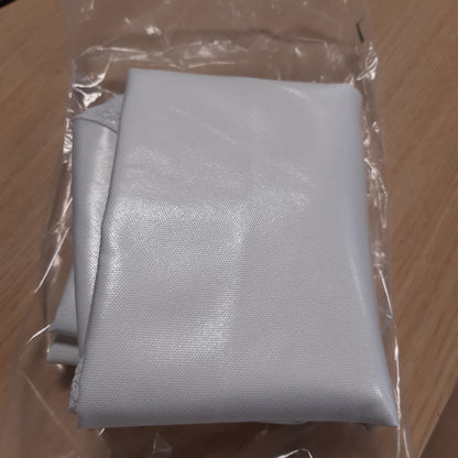 215930 - BHOMTY Mbulesë tavoline e rrumbullakët në pambuk dhe li të bardhë, me diametër 100 cm, e përshtatshme për tavolina të rrumbullakëta me diametër nga 50 deri në 60 cm