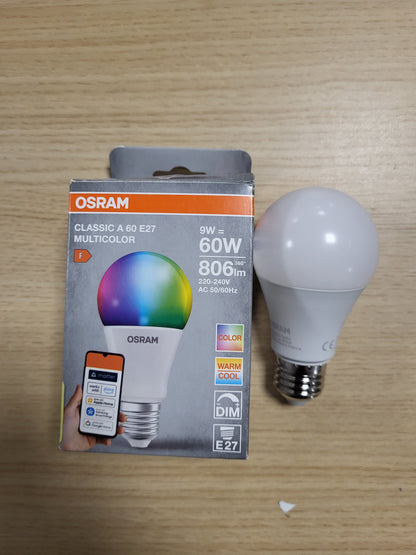270051 - Osram LED Star Filament A60 2700K E Bardhë e Ngrohtë 5.9W E27 me Ngrirje 806LM 15000H për Drita Tavani dhe Llampa Dyshemeje Pa Shkëlqim