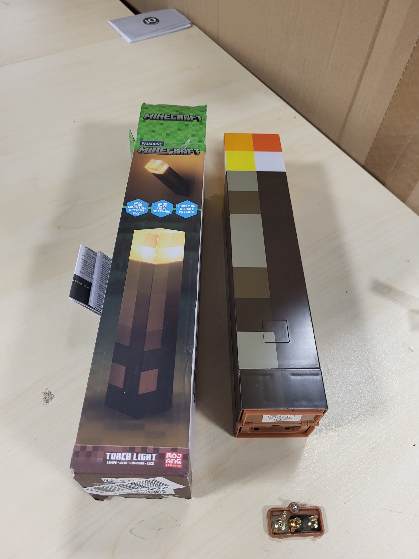 214084 - Dritë dore Minecraft, 2 mënyra ndriçimi, Funksionon me bateri