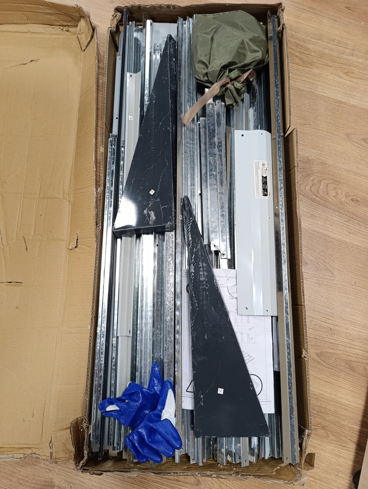 244786 - VIDAXL Kasolle Kopshti Antracit 116x45x175 cm Çelik i Galvanizuar