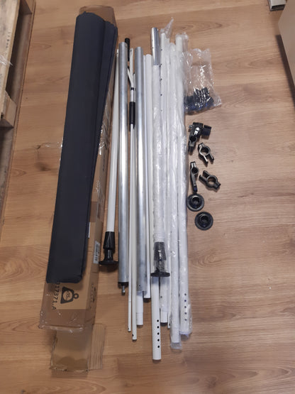 212639 - vidaXL Pëlhurë zëvendësuese për tendë, antrazit, 4x3.5 m