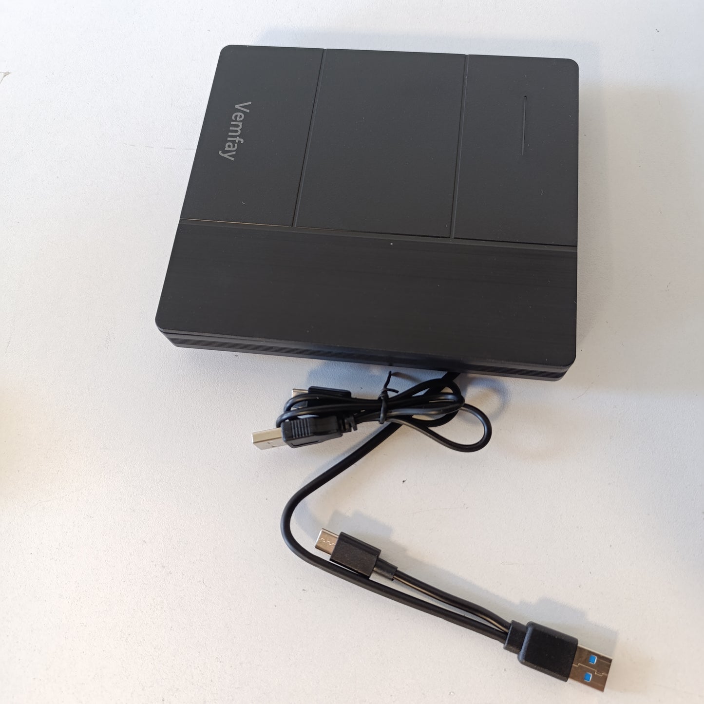 266576 - Vemfay Njësi e jashtme CD-sh USB 3.0 Type-C, DJegës DVD +/-RW, Lexues Kartash SD/TF, Luajtës për Win11/10/8/7/XP, Linux, Mac OS, Vista