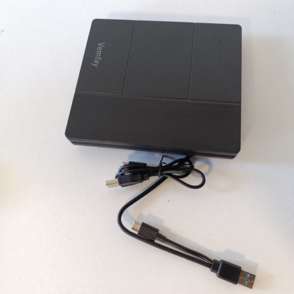 266576 - Vemfay Njësi e jashtme CD-sh USB 3.0 Type-C, DJegës DVD +/-RW, Lexues Kartash SD/TF, Luajtës për Win11/10/8/7/XP, Linux, Mac OS, Vista
