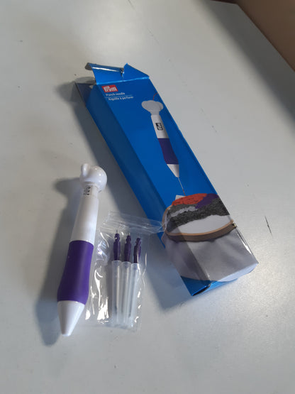228632 - Prym Gjilpërë shpuese 611708, e bardhë/blu kumbulle