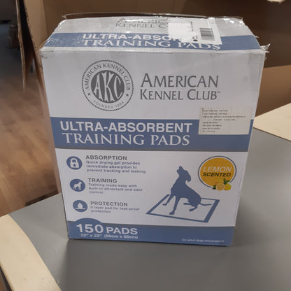 261091 - American Kennel Club - Pako me 150 jastëkë stërvitjeje me aromë limoni, 55.9 x 55.9 cm