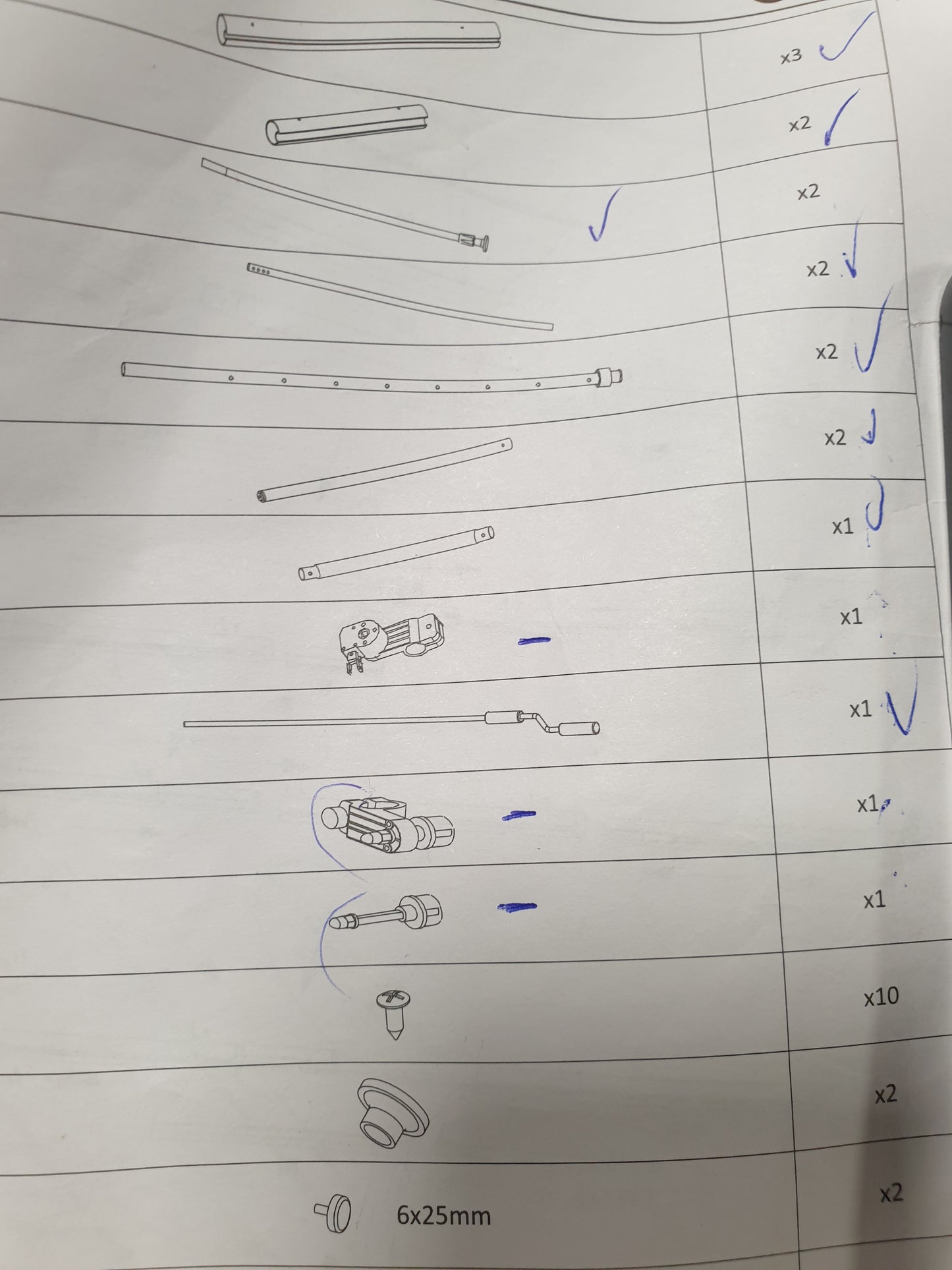 244494 - Tendë vidaXL e tërheqshme manuale 350 cm me vija blu dhe të bardha