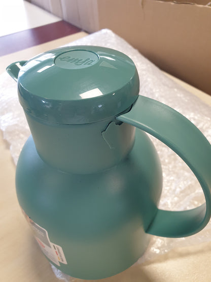 263470 - EMSA Samba F40102 Enë e Izoluar, 1L, plastike, 100% e papërshkueshme nga rrjedhjet, mban nxehtësi për 12 orë, të ftohtë për 24 orë, ngjyrë jeshile pluhuri