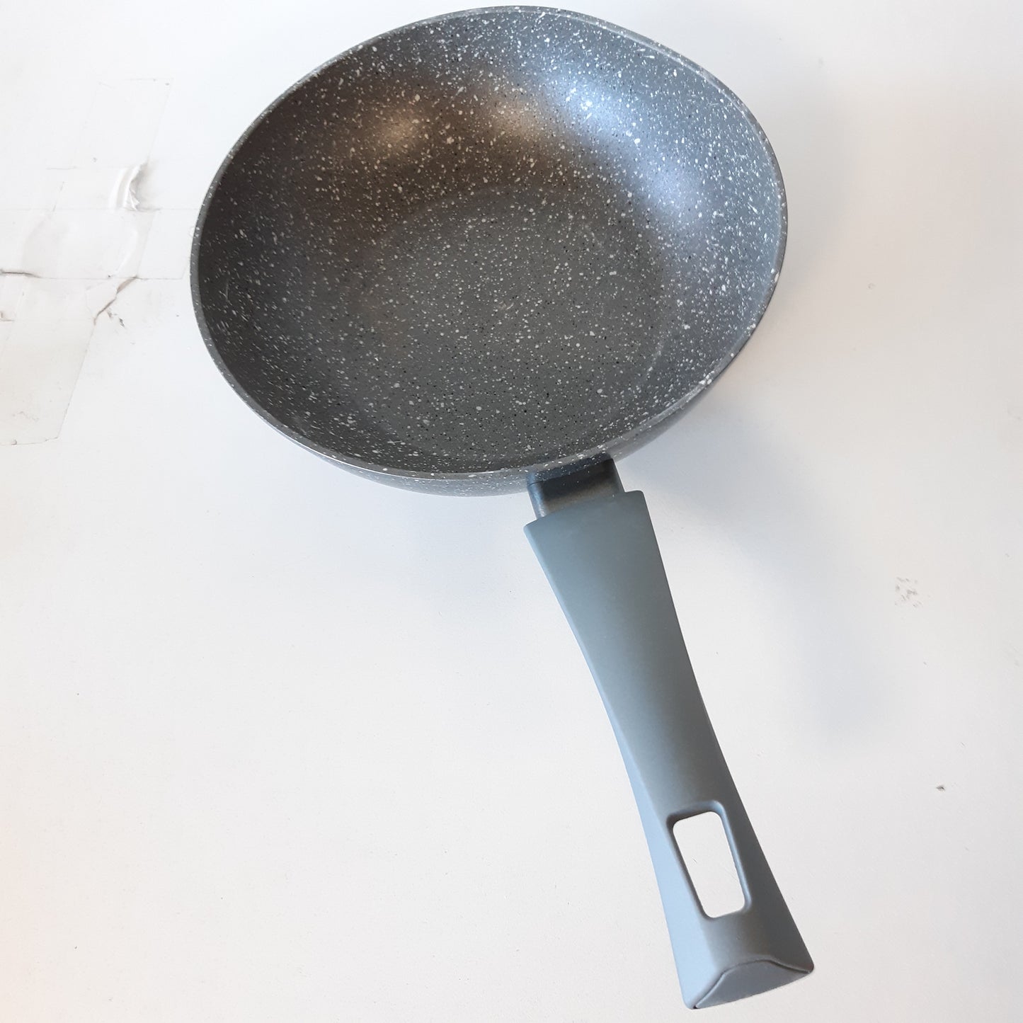 257356 - ZANETTI Tigan Wok me Induksion 24 cm, Tigan Wok që nuk ngjit, i përshtatshëm edhe për Induksion, Diametri 24 cm, Ngjyrë Gri