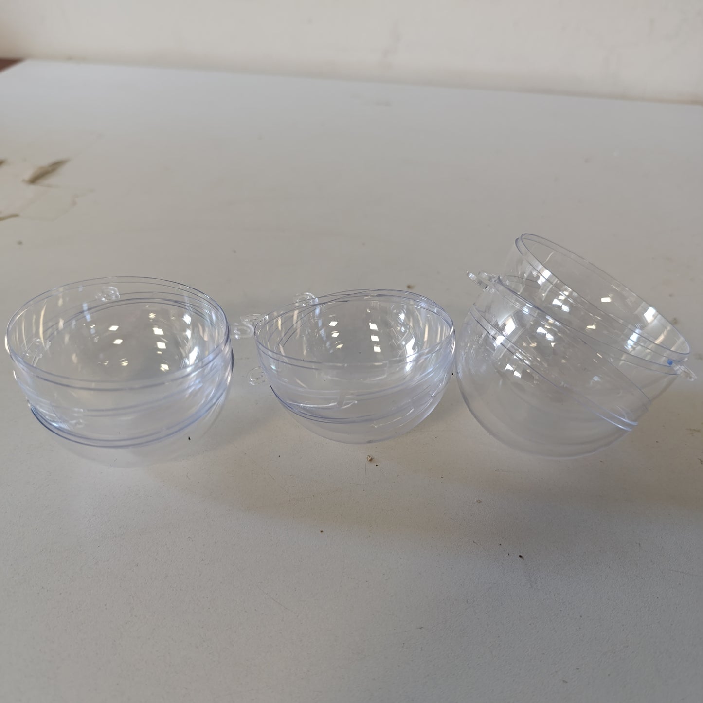 224927 - A502166 Top Plastik Transparent, 120 mm, 5 Copë, Plastik, Kristal i Tejdukshëm, Ø 12 cm